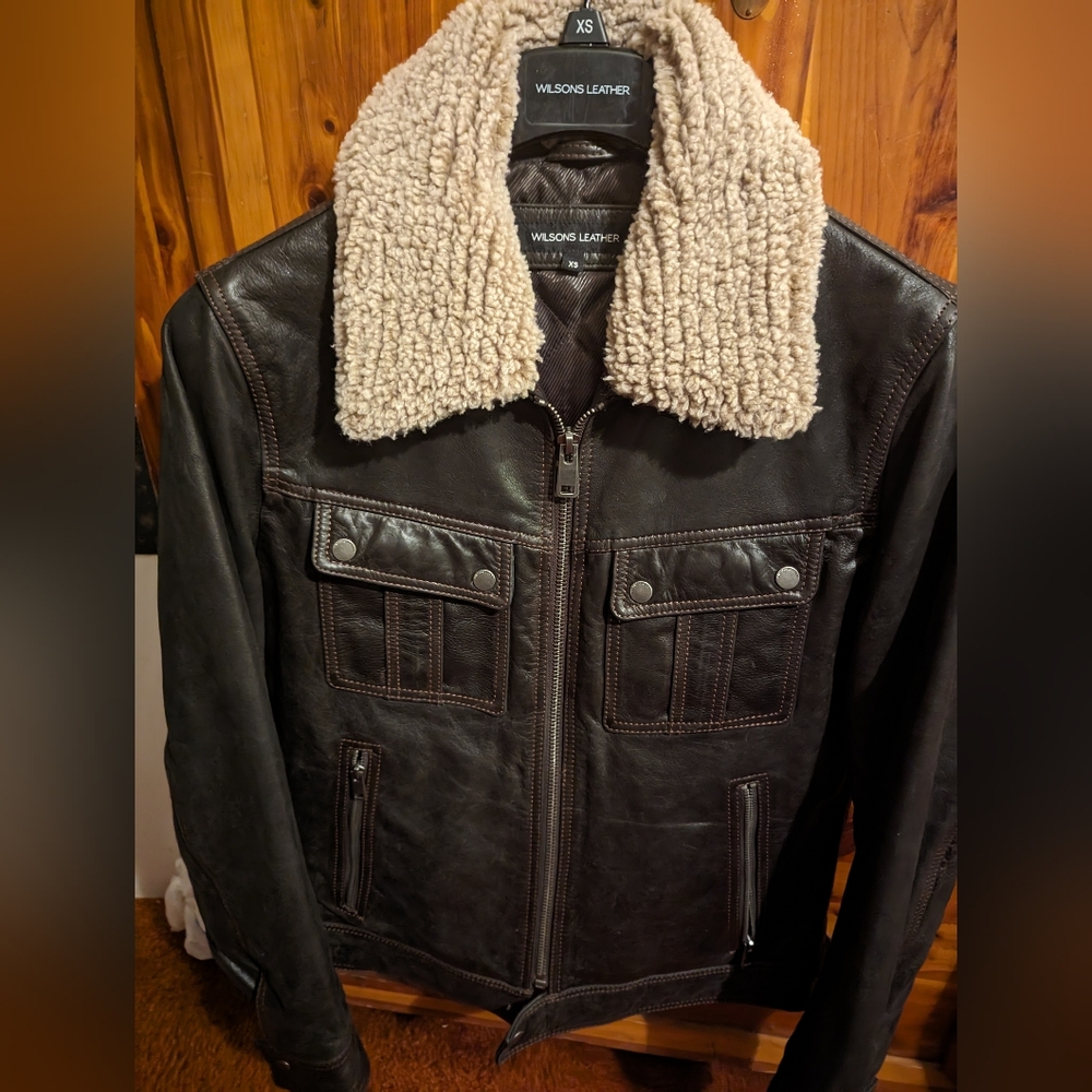 Wilson's Leather Coat Jacket Mens New!